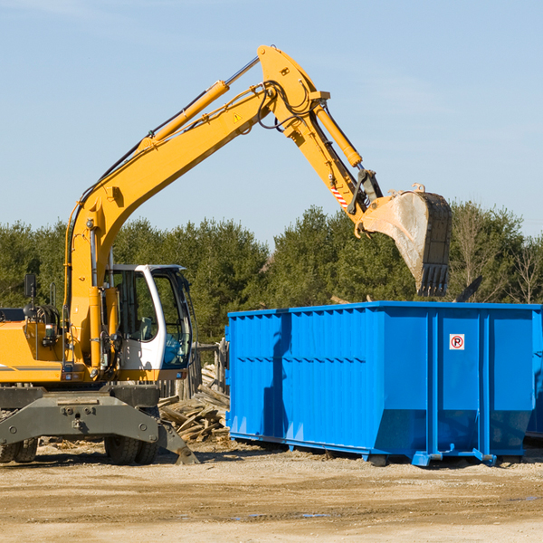 what size residential dumpster rentals are available in Willard